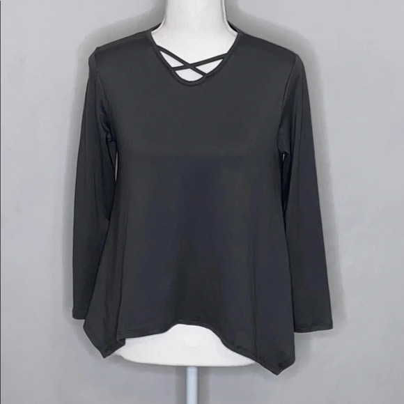 For All Seasons by Paper Crane Charcoal Top - XL - Picture 1 of 5
